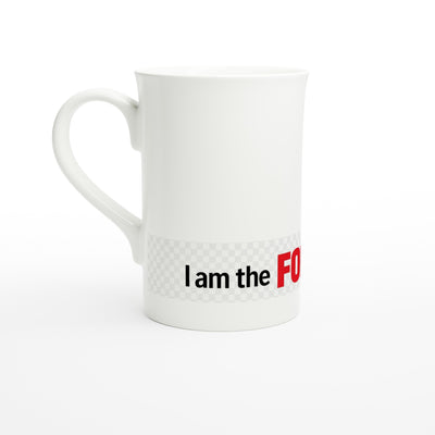 White 10oz Porcelain Slim Mug