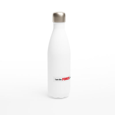 White 17oz Stainless Steel Water Bottle